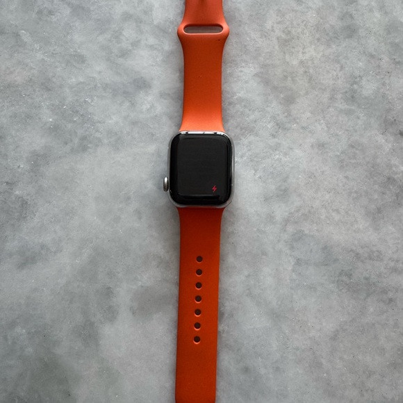 Hermes Apple Smartwatch (Series 7) with Vibrant Orange Band